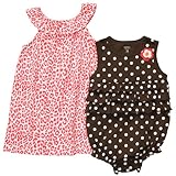 Carters Baby Girls' 2 Pack Dress/Sunsuit