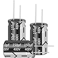 Cermant 5PCS 400V 150UF Capacitor 18x30MM(0.7x1.18in) Aluminum Electrolytic Capacitors for TV, LCD Monitor, Game