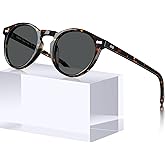 CARFIA Polarized Sunglasses for Women: Acetate Frame, Small/Medium Size, UV400 Protection - Anti Glare CA5288