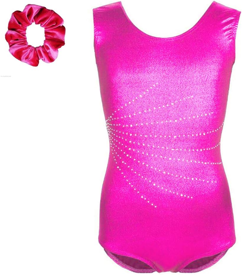 Tigerhu Leotards for Girls Gymnastics Athletic Sparkly Dancewear Activewear