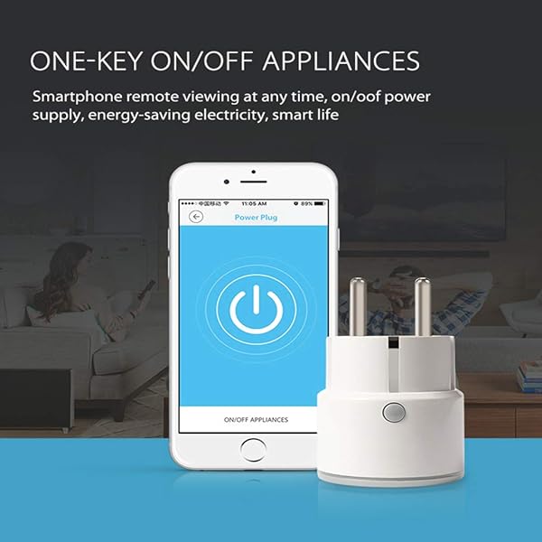 VVOOF 16A Smart Home Enchufe Con Control Remoto Smart Wlan Enchufe 4 Control De Voz Funcin De Temporizador Se Puede Usar Con Alexa Google Home Etc no Fabricado Por Ellos Solo En 2 4 GH