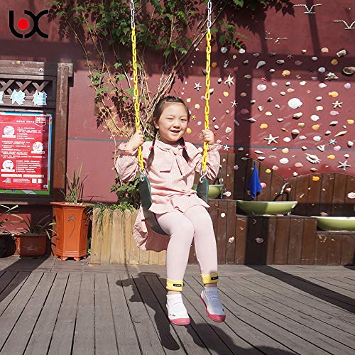 2 Pack Heavy Duty Swing Seat 66" Chain Plastic Coated Playground Swing Set Accessories Replacement Tree Swing seat