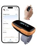 Vibeat Pulse Oximeter for 12 Hours Continuous Tracking, WearO2 Bluetooth Finger Oxygen Monitor, Notification of Low O2, Wearable Ring Blood Oxygen Meter, Free App & PDF Report