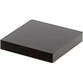 Amazon.com: Plymor Black Acrylic Rectangular Beveled Display Base, 8" W ...