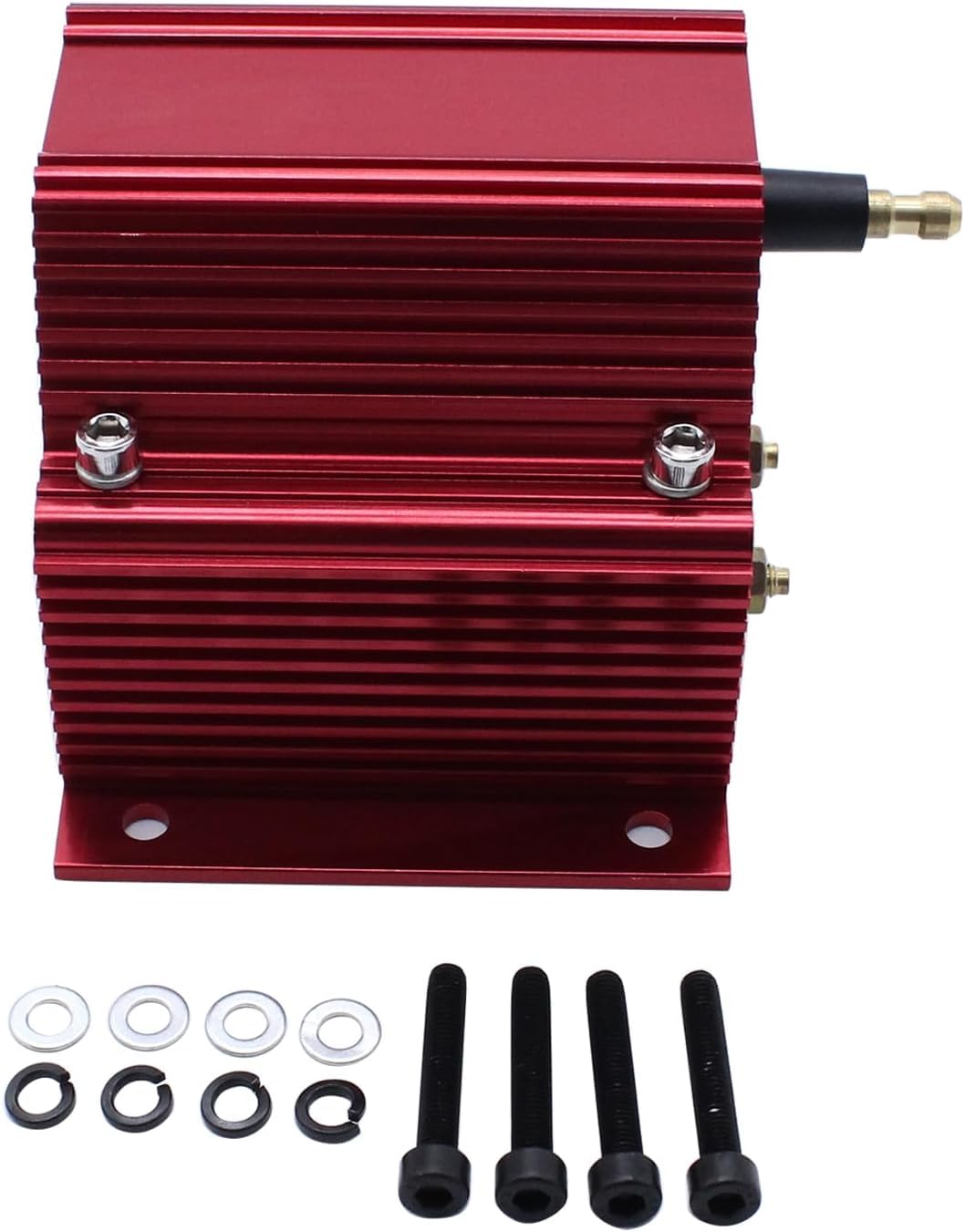 Photo 1 of 1 PC SHLPDFM RED High Output Ignition Coil 12V Ignition Systems E-Core Style coil 5000V Male HEI Connector Universal Fits for V8 Chevy, Ford, Olds, Pontiac, and Mopar