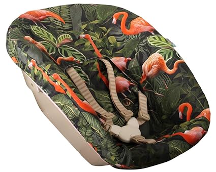 Bezug Stokke Tripp Trapp Newborn Set ? Rosa Grün Flamingo