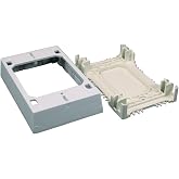 Legrand Wiremold Nonmetallic Raceway 1 Gang Extra Deep Electrical Box White | Extend Permanent Power, Plastic Raceway, Screw Installation, Paintable, Customizable Cut to Size, Surface Mount