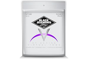 Black Diamond Banjo Strings Black Coated 5-String Light Loop End Nickel Wound