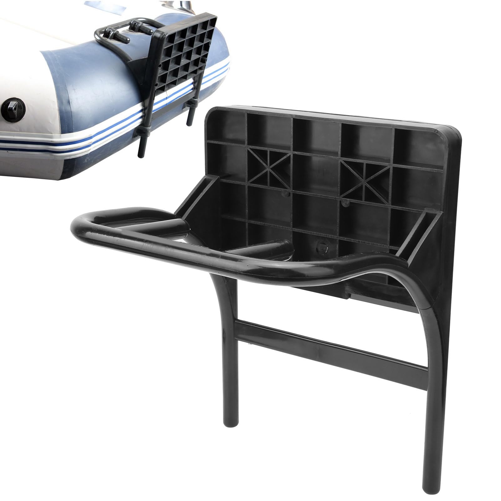 Outboard Motor Bracket for Inflatable Boat Kayak Fishing, Heavy Duty Engine Mount Kit with Adjustable Stand, Universal Motor Racket Set for Outboard Installation