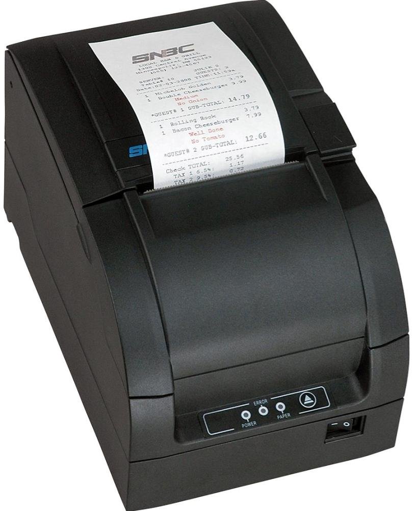 SNBC 132081 Model BTP-M300 Impact Receipt Printer with USB and Serial  Interface, Black, Fast 4.7 Lines per Second Print Speed, Drop and Print  Paper Loading, ...