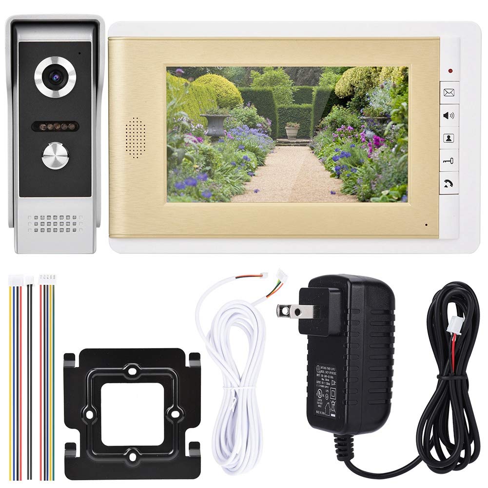 Naroote 【𝐁𝐥𝐚𝐜𝐤 𝐅𝐫𝐢𝐝𝐚𝒚 𝐋𝐨𝒘𝐞𝐬𝐭 𝐏𝐫𝐢𝐜𝐞】 Video Doorbell, 7 inch HD Doorbell Camera Video Door Phone Syste