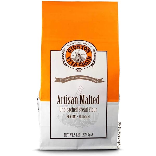 Amazon Com Giusto S Vita Grain Snowflake Unbleached All Natural All Purpose Flour 5lb Bag Grocery Gourmet Food