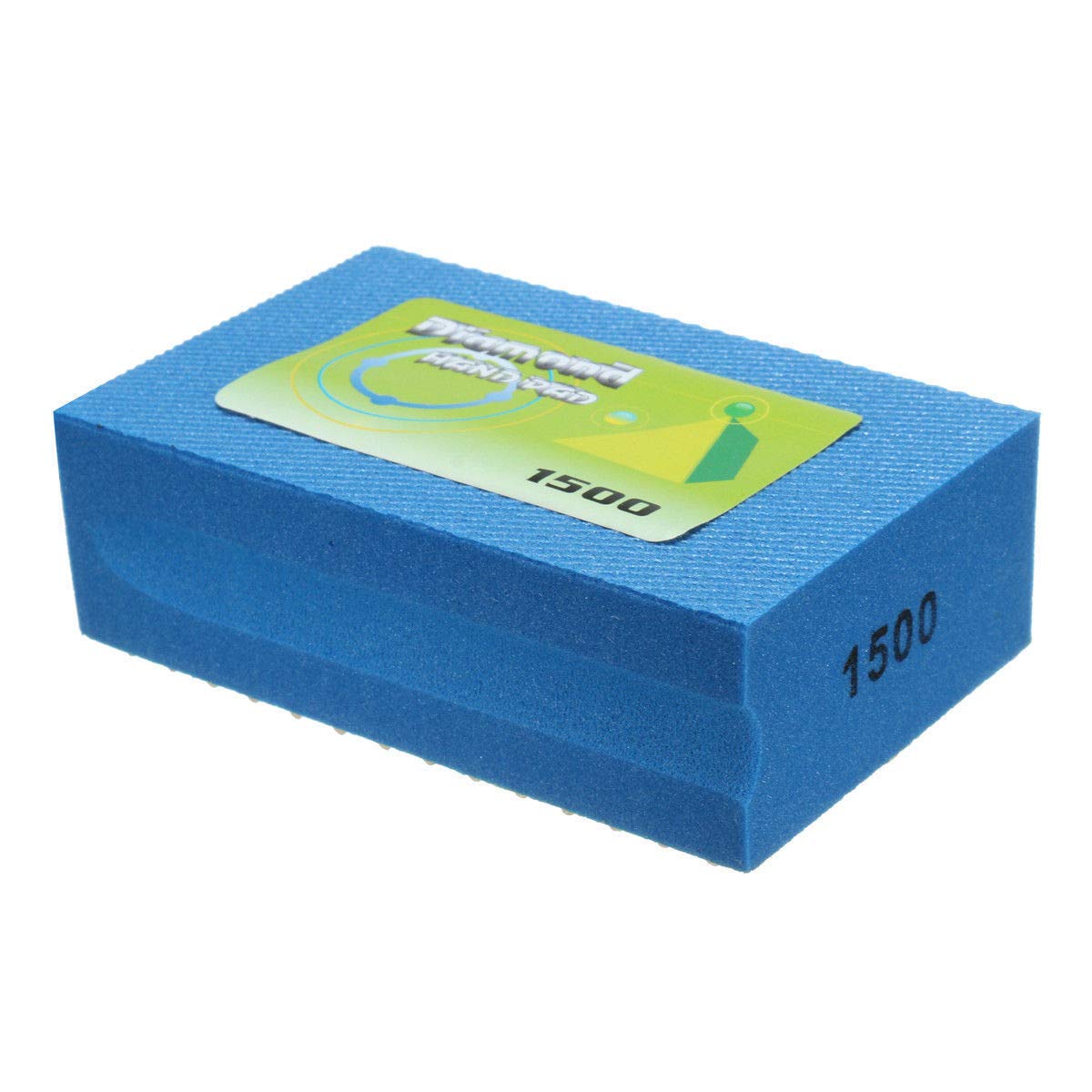 Diamond Hand Pads BE-TOOL 1500 Grits Foam Grinding Diamond Hand Sanding Pads Electroplated Diamond Hand Polishing Pads for Stone Glass Ceramic Marble Granite