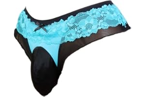 aishani men's pouch briefs panties men's lace thong G-string bikini cheeky hot underwear for men VC4