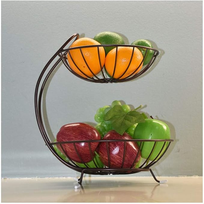 Fruit Tree Basket With Banana Hanger, Elegant
