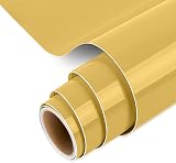 IModeur Gold Permanent Vinyl Roll 30.5x153 cm Adhesive for DIY Decor