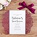ponatia 25PCS 5.12 x 7.1 '' Laser Cut Wedding Invitations Cards with Envelopes for Wedding Bridal Shower Engagement Birthday Invite (Burgundy)