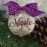 Field Hockey Girl Ornament Personalized with Your Name and Your Colors