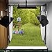LFEEY 3x5ft Vinyl Thin Photography Background,Spring Scenic Theme Lovely Bears Attractive Backdrop,1(W)x1.5(H)m For Photo Studio Props