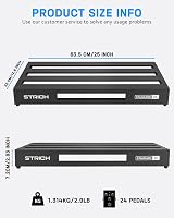 STRICH Guitar Pedal Board Extra Large 25 x 12.7 in Aluminum 2.9 lb with Bag view 7