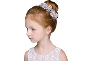 Papoopy Flower Girl Headpiece for Wedding, First Communion, Bridal, Hair Accessories (F12)