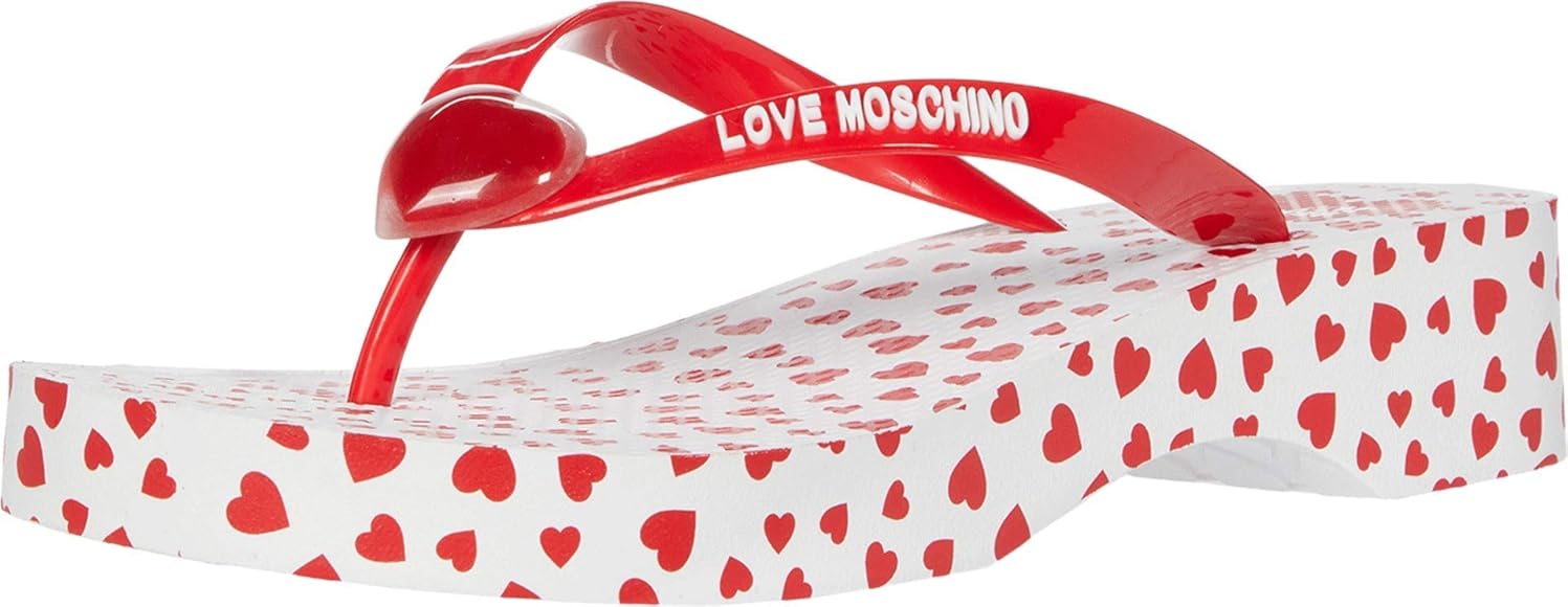 love moschino flip flops