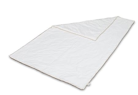 Bettdecke Seide | Einzigartig hochwertige Premium Ganzjahres-Seidendecke (135x200cm) | Gold umrahmt | Füllung: 100% Maulbeers