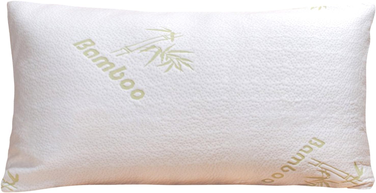 Bamboo Shredded Memory Foam King Pillow with Removable Bamboo Cover