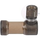 Aquarium CO2 Diffuser Atomizer, Efficient Safe Bottom Installation Plant Growth Enhancer for Fish Tank ABS L Brown Large 1 Piece