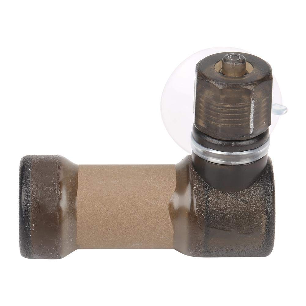 Easy CO2 Diffuser for Aquarium Fish Tank - Carbon Dioxide Atomizer Equipment (Brown, L)