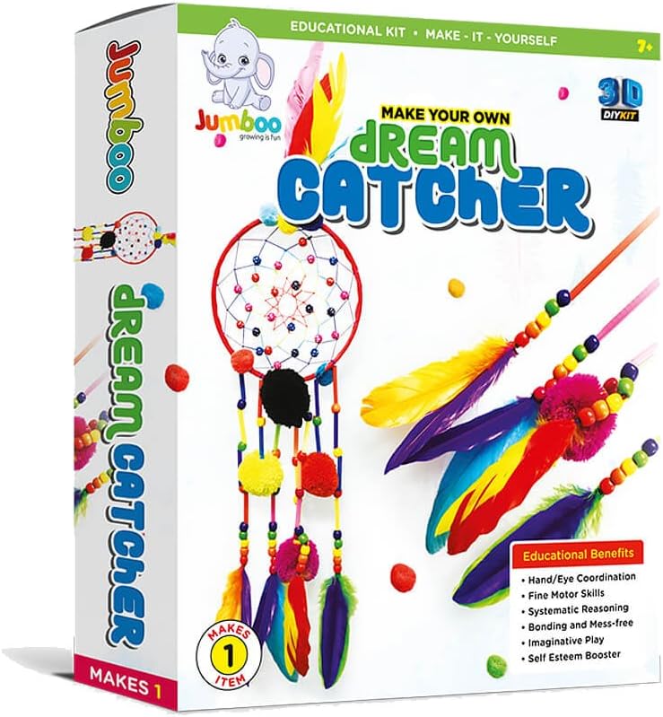 Jumboo Toys DIY 3D Dream Catcher Kids Toy Craft Project Kit