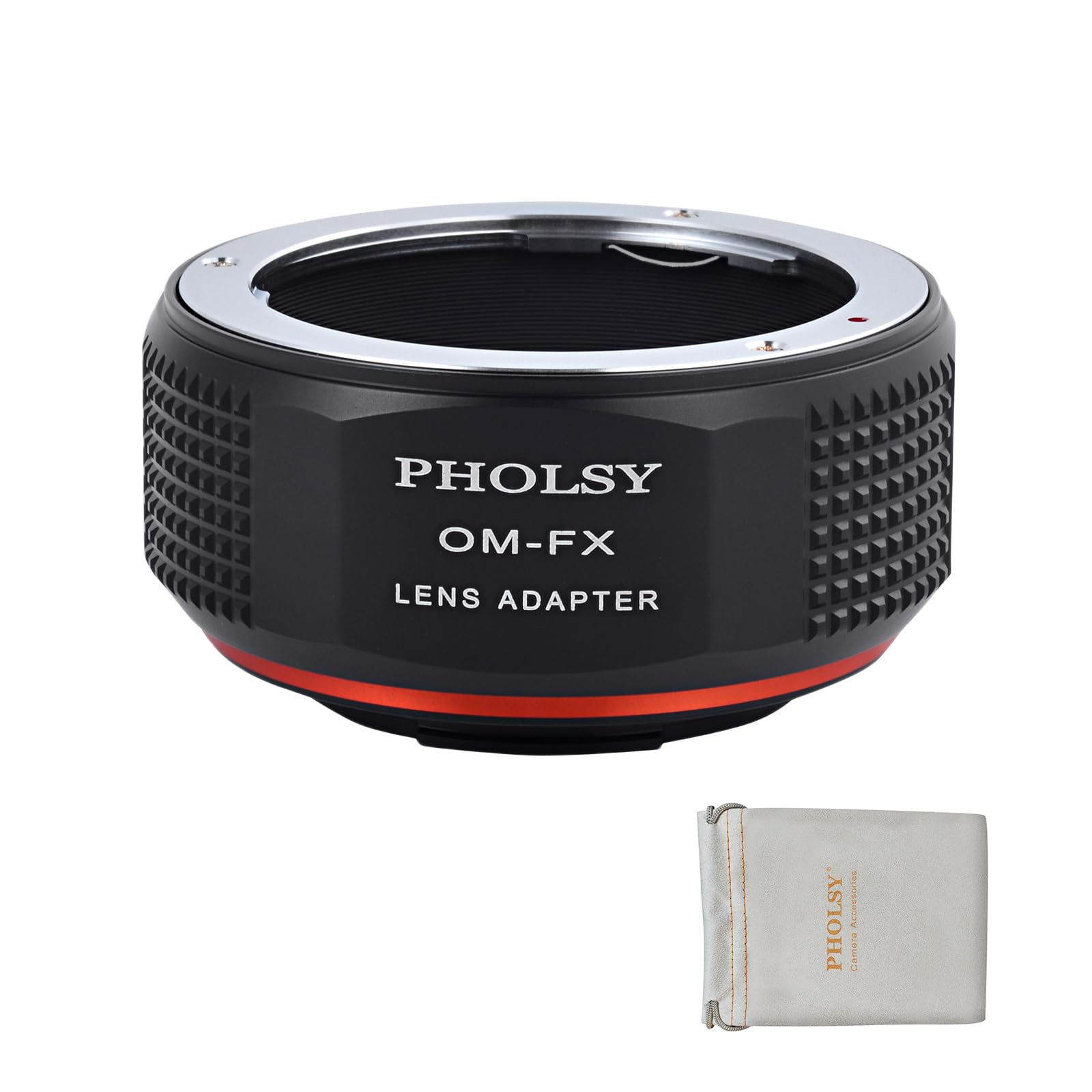 PHOLSY OM to FX Lens Mount Adapter Compatible with Olympus Zuiko OM Lens to Fujifilm X Mount Camera Body Compatible with Fujifilm X-H2S, X-Pro3, X-T5, X-T4, X-S20, X-S10, X-T30II, X-E4 etc.