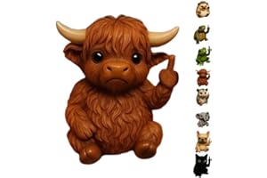 Funny Animals Statue Partner, Fun Mini Middle Finger Animal Statue, Sculpture Memorial Gift Garden Statues, Home Decoration S