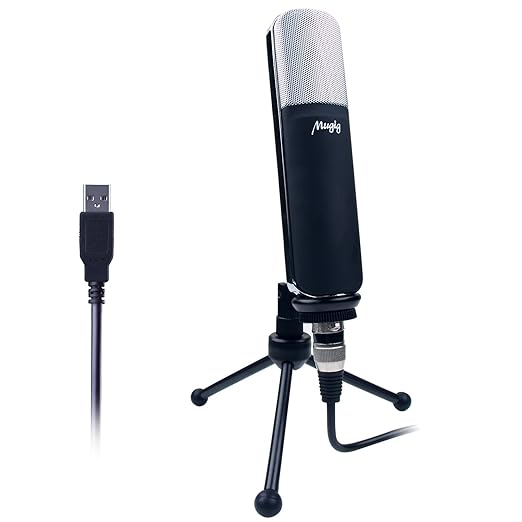 title=Mugig Microfono USB a Condensatore per PC o MAC, ideale per gaming,