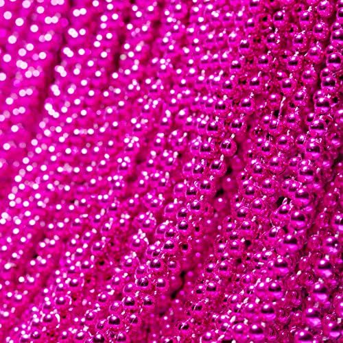 Qyler 30 Inch 5mm Round Pink Beads Baby Gender Reveal Beads Baby Shower Party Supplies Set of 30