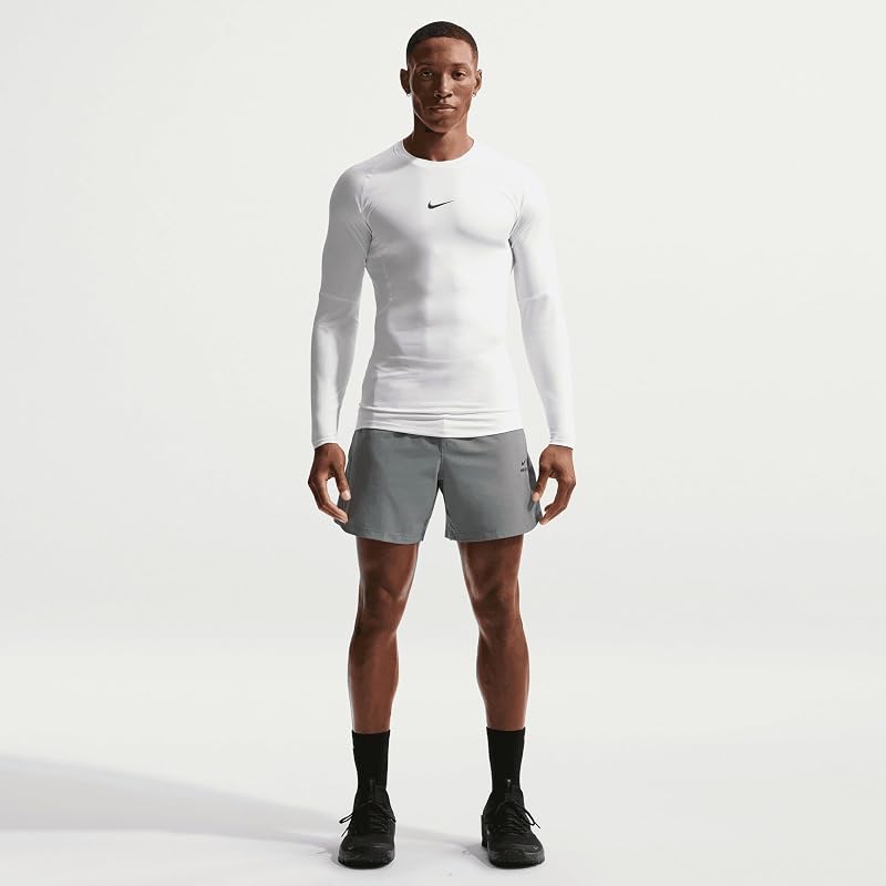 FB7919-100 M NP DF Topo justo LS Sweatshirt Masculino Branco/Preto Tamanho L