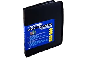 Itoya ProFolio Evolution 5x7 Black Photo Album with 48 Pages - Small Photo Album 5x7 Art Portfolio Folder for Artwork - Picture Book Portfolio Binder - Presentation Binder
