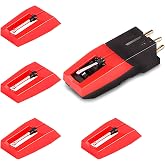 Record Player Needle, 1PC Turntable Cartridge with 4 Diamond Stylus | Crosley Needle Replacement, Turntable Stylus for Crosley &amp; ION, Vinyl LP Phonograph