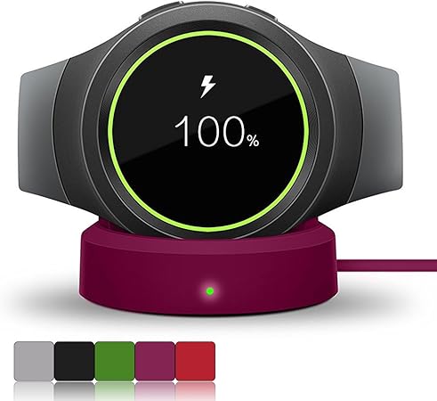 Samsung Gear 2 Smartwatch Wireless Charger Charging Receiver Ifeeker Replacement Sync Desktop Dual Charger Dock Cradle Stand Charger With Usb Cable For Samsung Gear S2 Classic R732 R730 R720 W Smart Watch Amazon De Sport