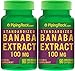 Piping Rock Standardized Banaba Extract 2% Corosolic Acid 100 mg 2 Bottles x 90 Quick Release Capsules Herbal Supplement