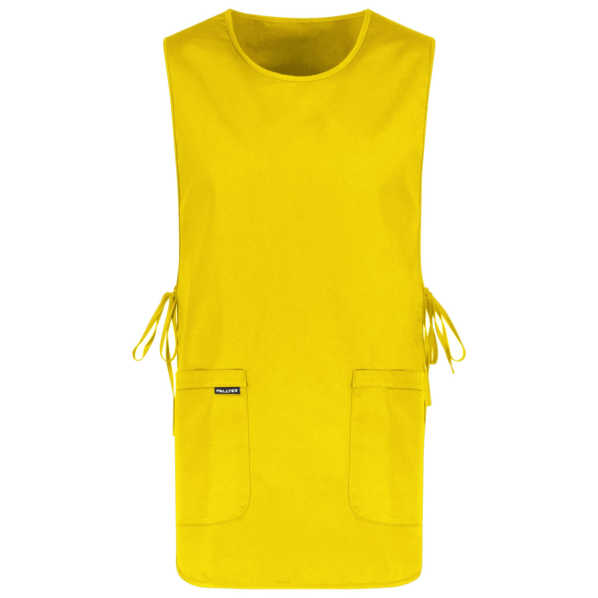 PALLTEX Ampato Women's / Men's Apron with Pocket Work Aprons Adjustable, yellow, One Size
