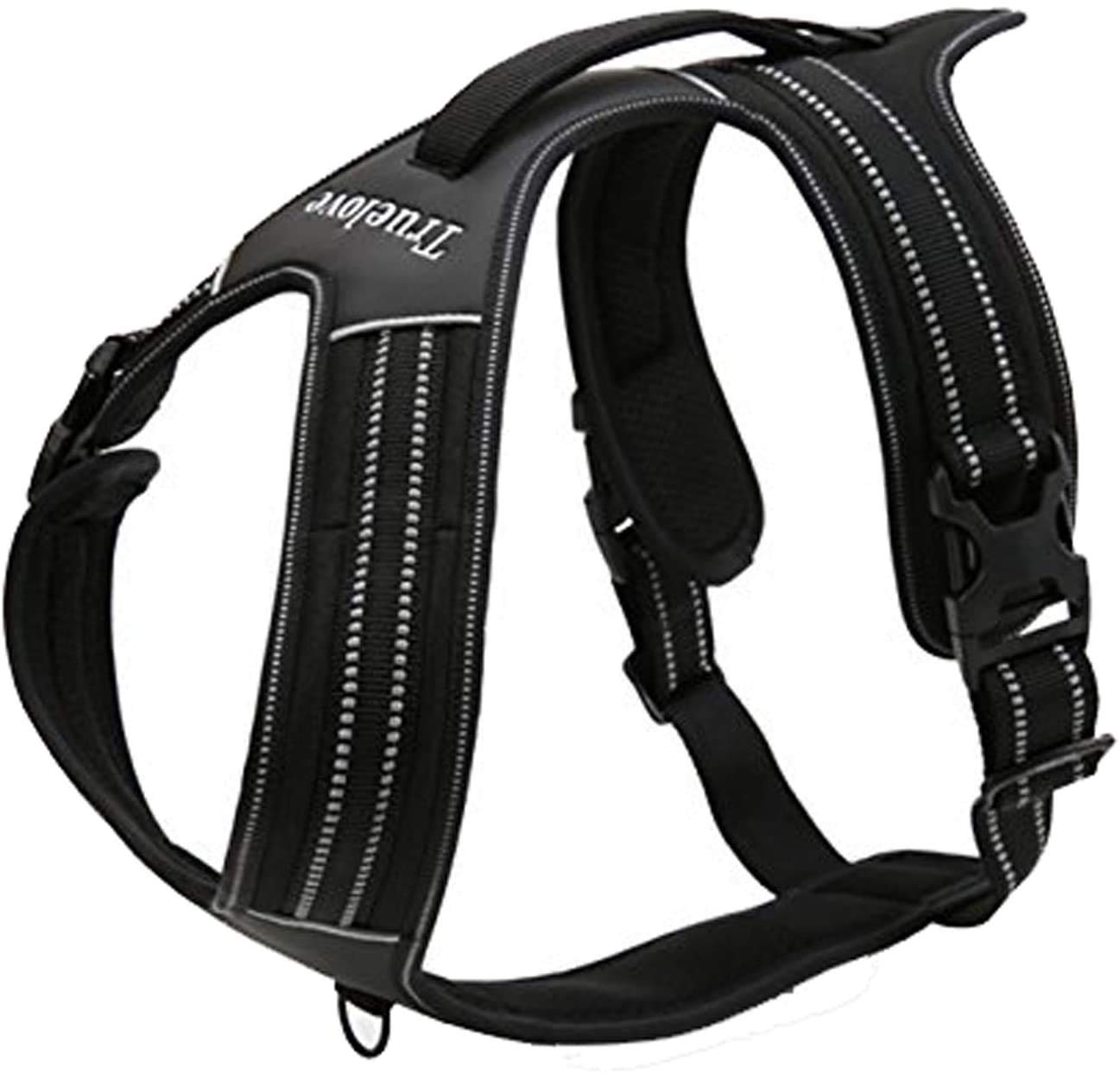 Truelove Dog Harness With Handle Soft Padded Pet Harness Vest,Reflective Material,Adventure Training,Strong Oxford Outer Layer for larger dogs TLH5551 (Black,XS) โ image 1