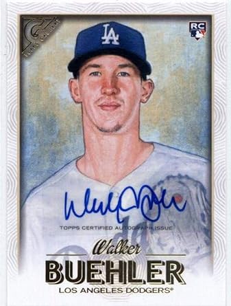 walker buehler autographed baseball