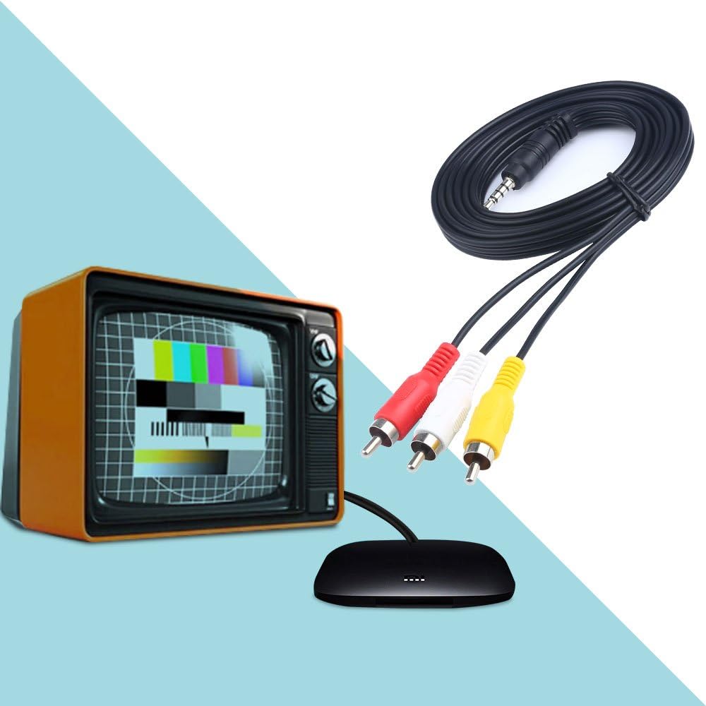 Onvian 3.5mm to 3 RCA Male Plug to RCA Stereo Audio Video Male AUX Cable 5FT Cord: Home Audio & Theater