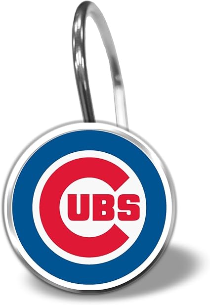 Amazon Com Chicago Cubs Shower Curtain Rings Set Of 12