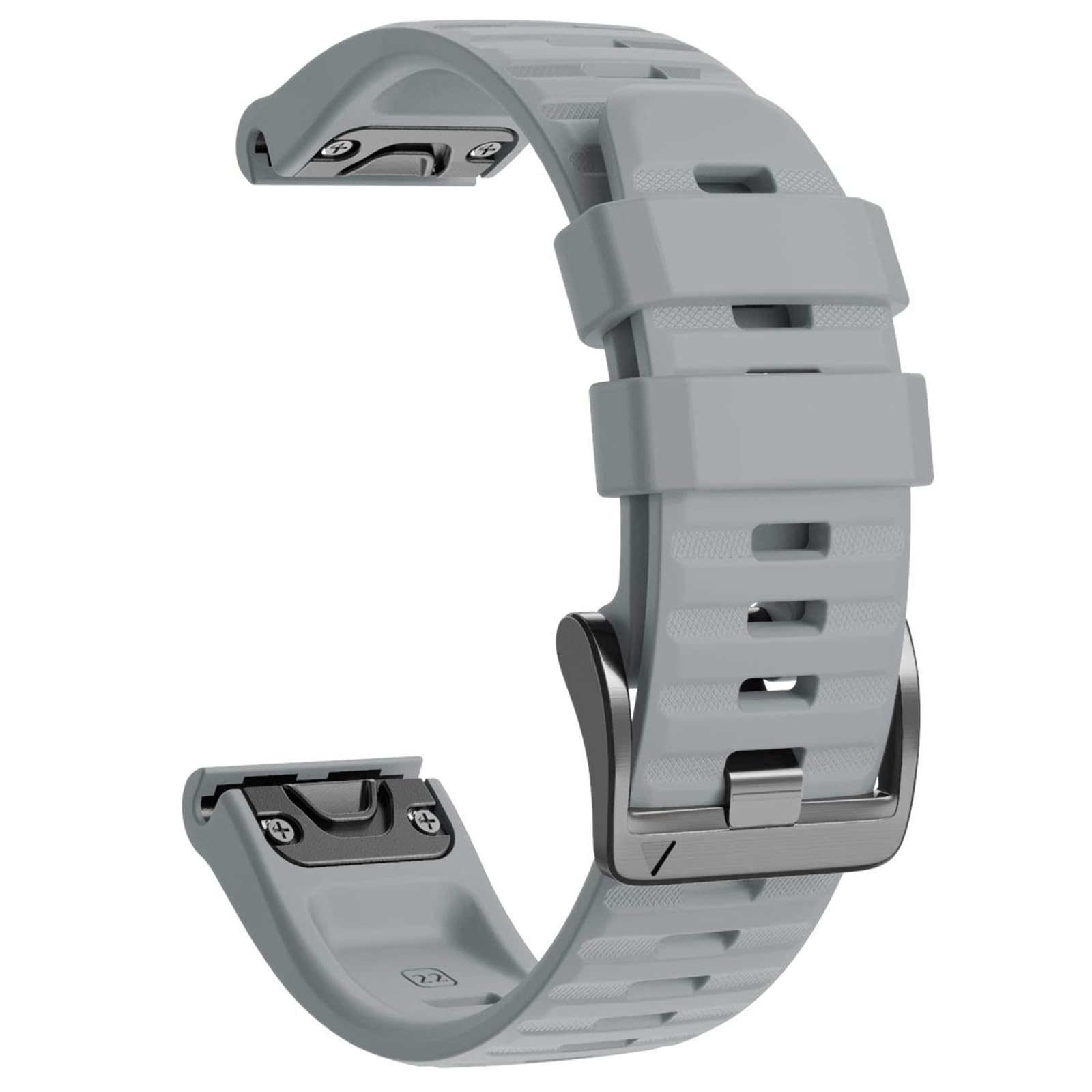 NotoCity for Garmin Fenix 6 Pro/6 Strap, Quickfit 22mm for Garmin Fenix 5/7/7 Pro/5 Plus/8/E 47mm Strap, for Forerunner 935/955/965, Instinct, Epix Gen 2, Tactix 8 47mm Band(Gray)