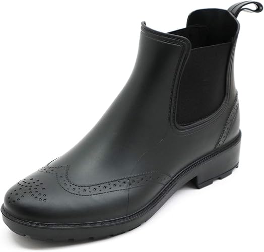 Amazon アシスタント レインブーツ 長靴 メンズ 防水 ビジネス シューズ サイドゴア アシスタント Assistant レインシューズ