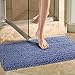 NORCHO Bath Mat Soft Chenille Rug Water Absorbent with Non-Slip Back for Bathroom 20 x 31 inch Blue