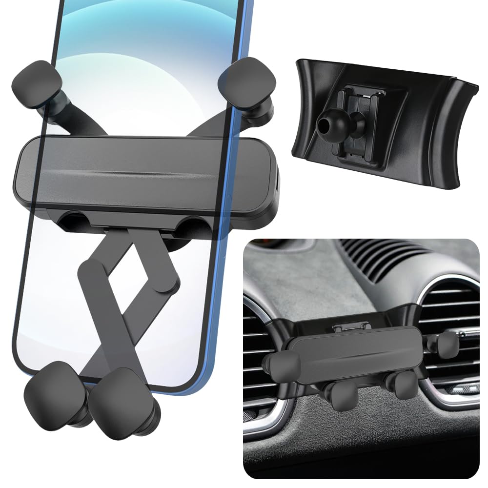 Photo 1 of LUNQIN Car Phone Holder Mount for 2017 2018 2019 2020 2021 2022 2023 2024 Porsche 718 Boxster Cayman Auto Accessories Interior Decoration Mobile Cell Smartphone Bracket