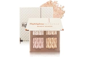 UOCK 4-color highlighter makeup palette shimmer bronze contour shadow illumination highlight eyeshadow palette eyeshadow cosmetic set